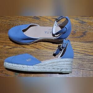 Viascata Pubol Limited Edition Wedge Espadrille. NWOT blue size 6 us 37 spain